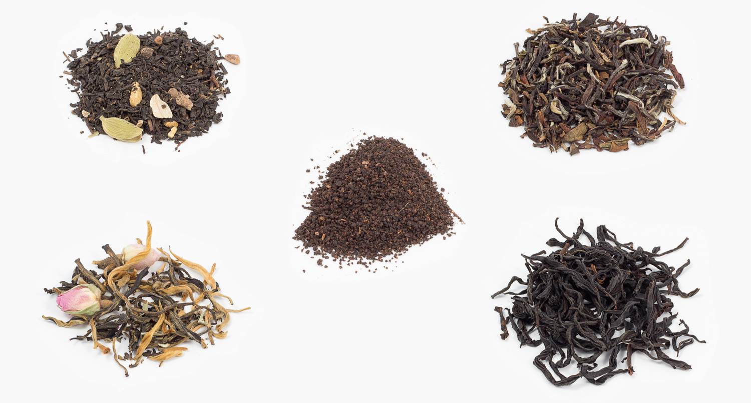 Vielfalt schwarzer Tee